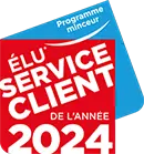 Logo Élu Service Client de l’Année 2024